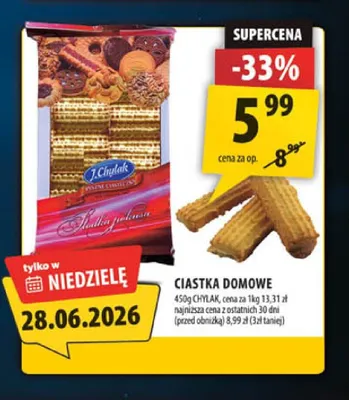 Ciastka domowe J.Chylak promocja w Arhelan