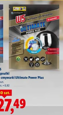 Kapsułki do zmywarki Ultimate Power Plus 30 szt. promocja w Lidl