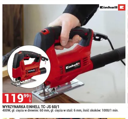 Wyrzynarka Einhell TC-JS 60/1 promocja w Merkury Market