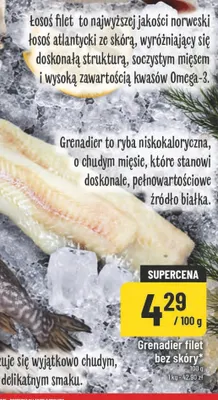Grenadier filet bez skóry promocja w POLOmarket