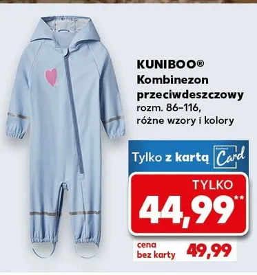 Kombinezon przeciwdeszczowy rozm. 86-116 różne wzory i kolory promocja w Kaufland