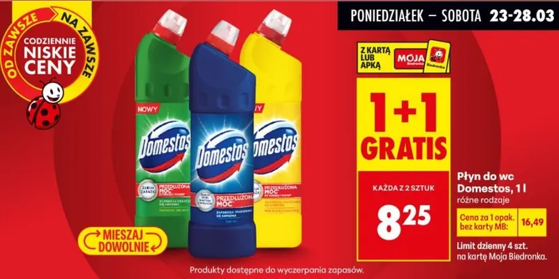 Płyn do wc różne rodzaje, 1l promocja w Biedronka