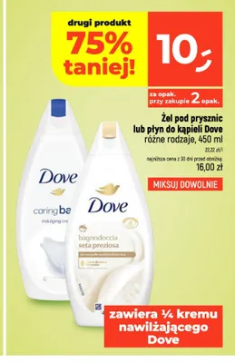 Płyn do kąpieli Dove promocja w Dealz