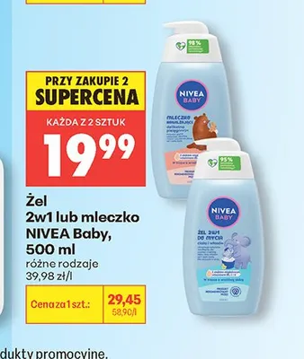 Żel 2w1 NIVEA Baby promocja w Biedronka
