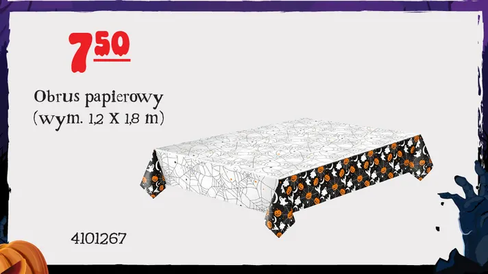Obrus papierowy 1,2x1,8 m promocja w MR. DIY