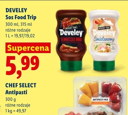 Sos Food Trip Develey śmietanowy promocja w Lidl
