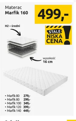 Materac Marfik 160 promocja w Black Red White