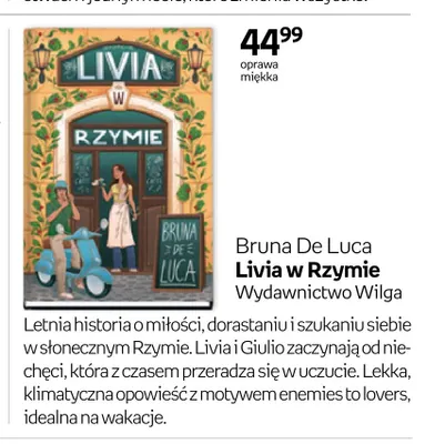 Książka Livia w Rzymie Bruna De Luca promocja w Empik