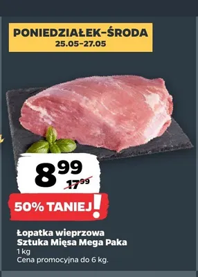 Łopatka wieprzowa Sztuka Mięsa Mega Paka promocja w Netto