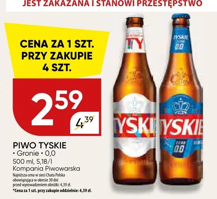 Piwo Tyskie Gronie promocja w Chata Polska