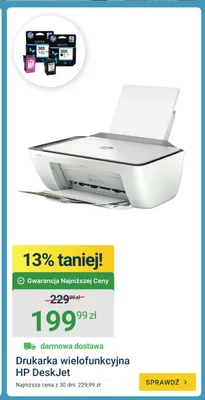 Drukarka wielofunkcyjna Hp DeskJet promocja w ERLI