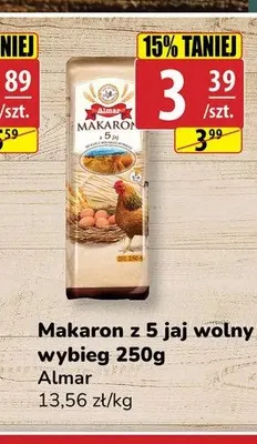 Makaron z 5 jaj wolny wybieg Almar promocja w API Market