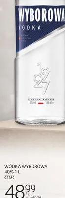 Wódka Wyborowa 40% 1L promocja w Selgros