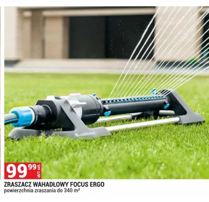 Zraszacz wahadłowy FOCUS ERGO cellfast powierzchnia zraszania do 340 m2 promocja w Merkury Market