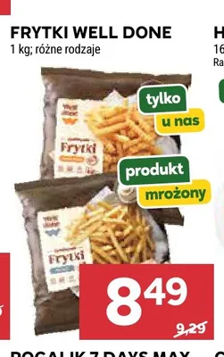 Frytki mrożone Well Done promocja w Stokrotka