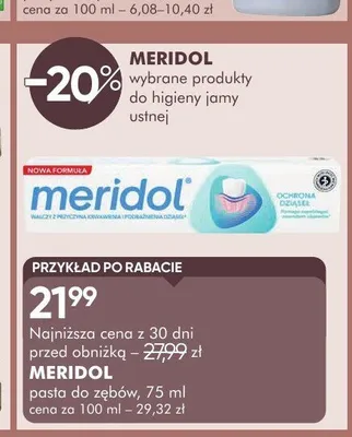 Pasta do zębów Meridol Ochrona Dziąseł promocja w Super-Pharm