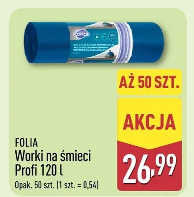 Worki na śmieci Profi 120l promocja w Aldi