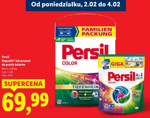 Proszek do prania kolorów 4,95 kg promocja w Lidl