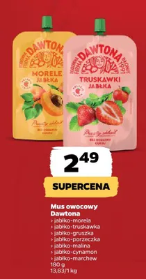 Mus owocowy jabłko-truskawka promocja w Netto