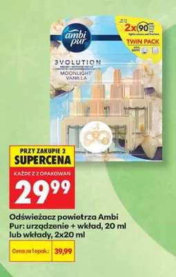 Odświeżacz powietrza Ambi Pur urządzenie + wkład promocja w Biedronka