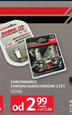 Żarówki samochodowe LED T10 Carcommerce promocja w Selgros
