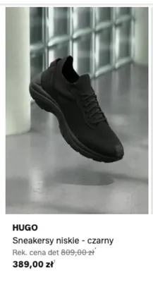 Sneakersy niskie HUGO czarny promocja w Lounge by Zalando
