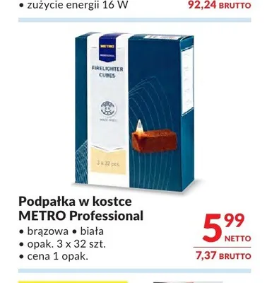 Podpałka w kostce METRO Professional promocja w Makro