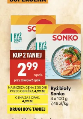 Ryż biały Sonko promocja w Delikatesy Centrum