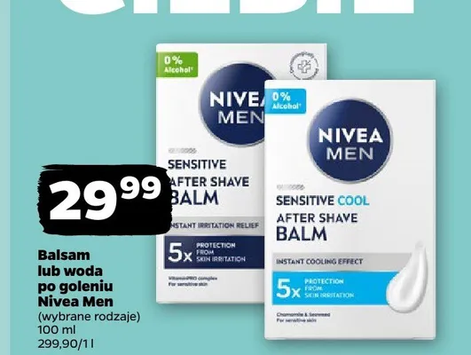 Balsam po goleniu Nivea Men Sensitive promocja w Netto