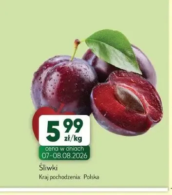 Śliwki polskie promocja w Avita