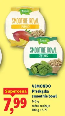 Przekąska smoothie bowl różne rodzaje promocja w Lidl