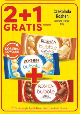 Czekolada Roshen Bubble White promocja w POLOmarket