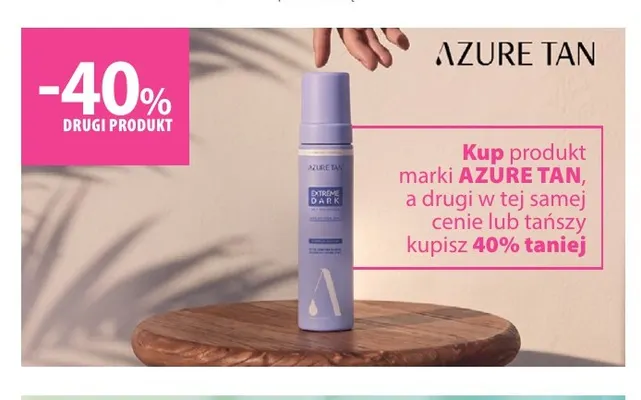 Samoopalacz Extreme Dark Azure Tan promocja w Hebe
