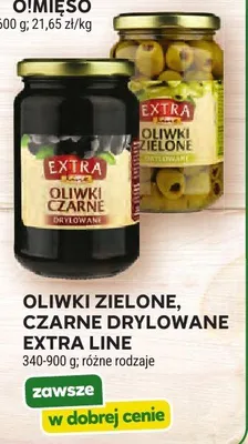 Oliwki zielone drylowane Extra Line promocja w Stokrotka