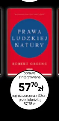 Książka Prawa ludzkiej natury Robert Greene promocja w Empik