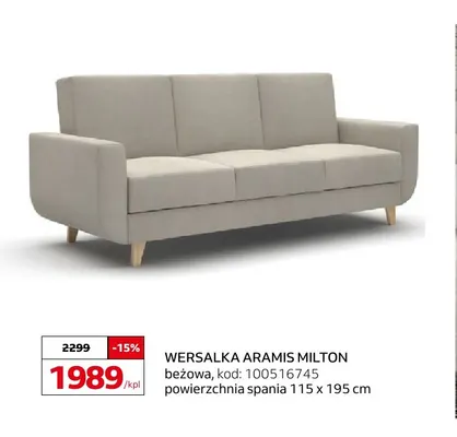Wersalka Aramis Milton promocja w Komfort