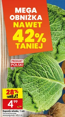 Kapusta włoska, 1 szt. promocja w Twój Market