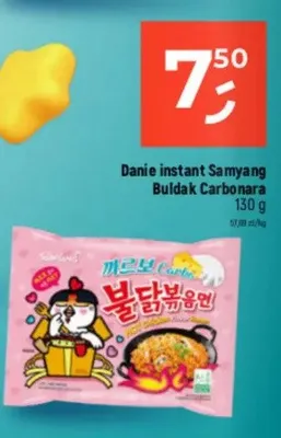 Danie instant Buldak Carbonara promocja w Dealz
