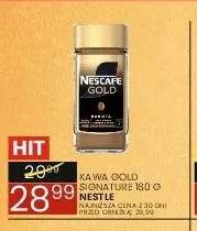 Kawa rozpuszczalna Nescafe Gold Signature promocja w Wafelek