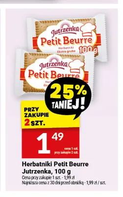 Herbatniki Petit Beurre Jutrzenka promocja w Twój Market