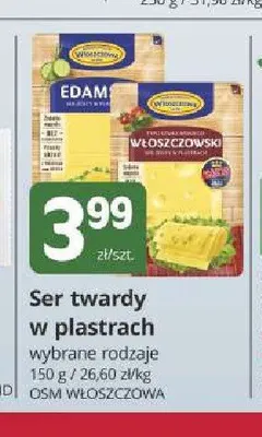 Ser twardy w plastrach Włoszczowski promocja w Marketvita