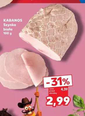 Szynka biała Kabanos promocja w Kaufland