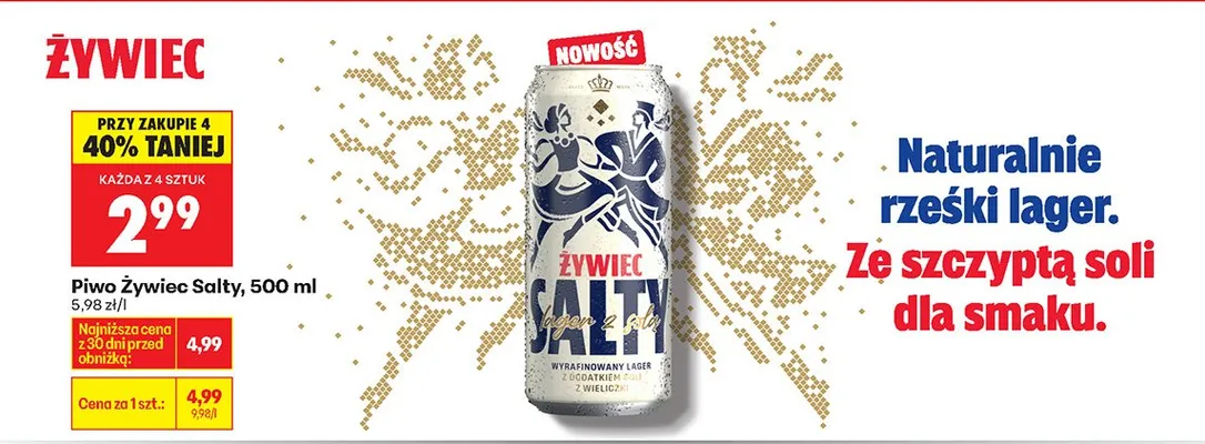 Piwo Żywiec Salty promocja w Biedronka