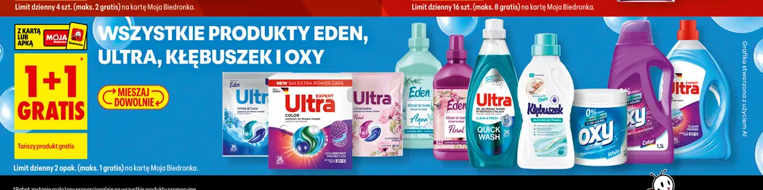 Kapsułki do prania Ultra White & Color promocja w Biedronka