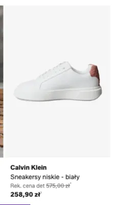Sneakersy niskie Calvin Klein białe promocja w Lounge by Zalando