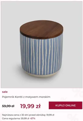 Pojemnik Kontti z motywem morskim promocja w home&you