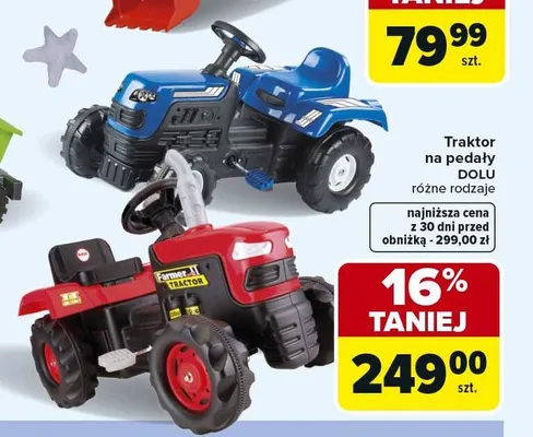 Traktor na pedały promocja w Carrefour Market