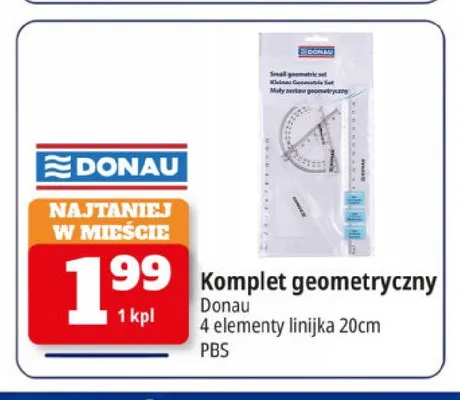 Komplet geometryczny Donau promocja w Leclerc