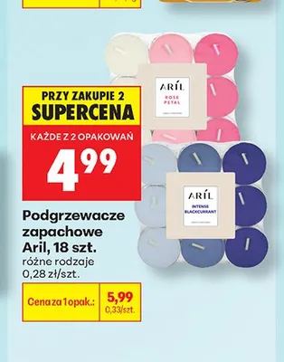 Podgrzewacze zapachowe Aril promocja w Biedronka