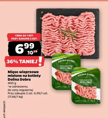 Mięso wieprzowe mielone na kotlety Dolina Dobra promocja w Netto